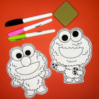 COOKIE MONSTER & ELMO SESAME STREET